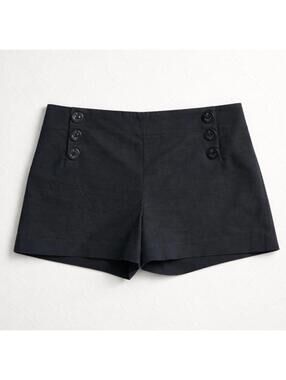 Tailor New York Navy Military style Button Detail Shorts Size 12